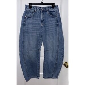 Miss Me Mid Rise Barrel Jeans Size 28